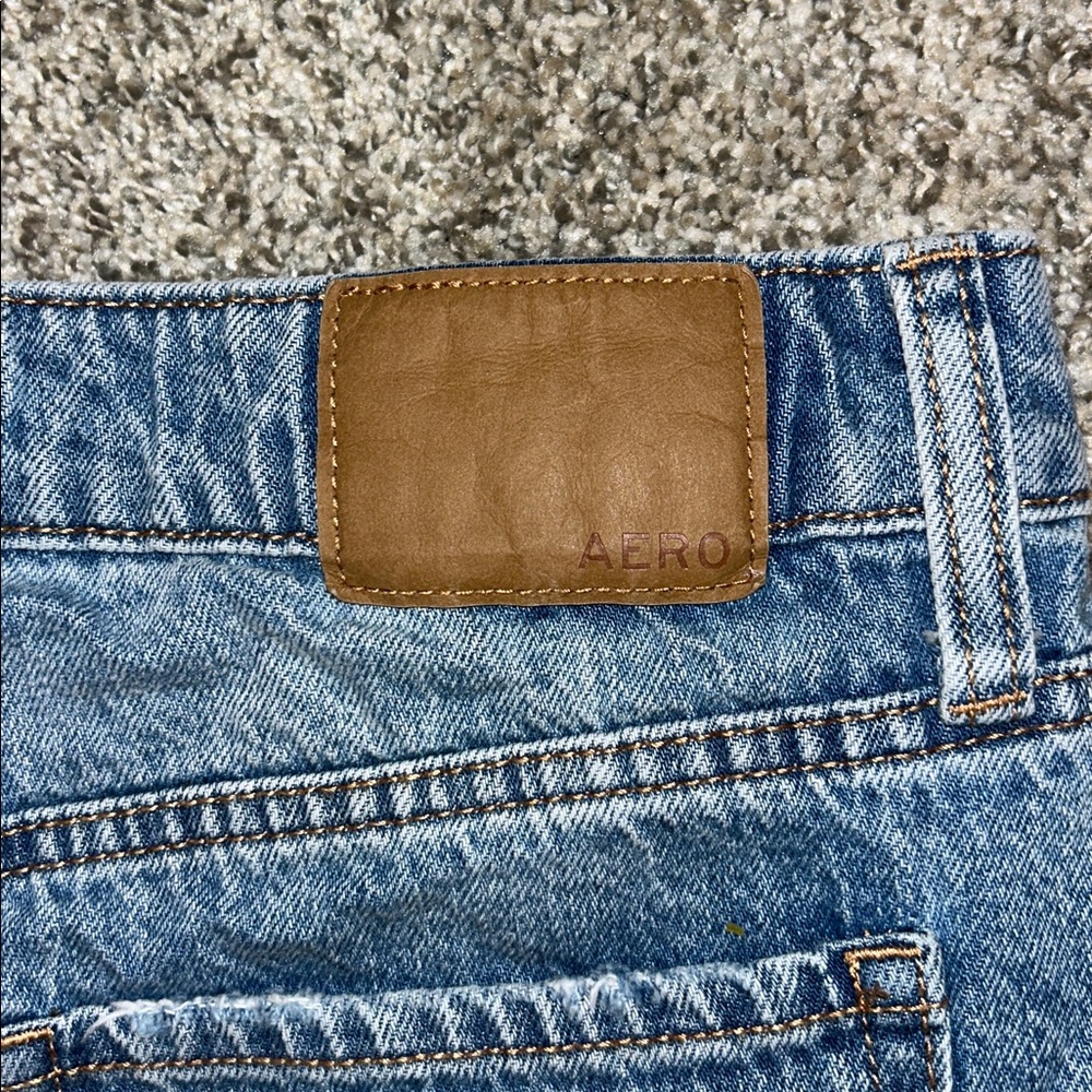 Aeropostale Blue Baggy 4” Denim Shorts - Picture 5 of 5